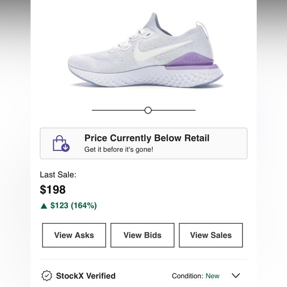 Nike Epic React Flyknit White Pink Foam BQ8927-101 - Picture 2 of 15